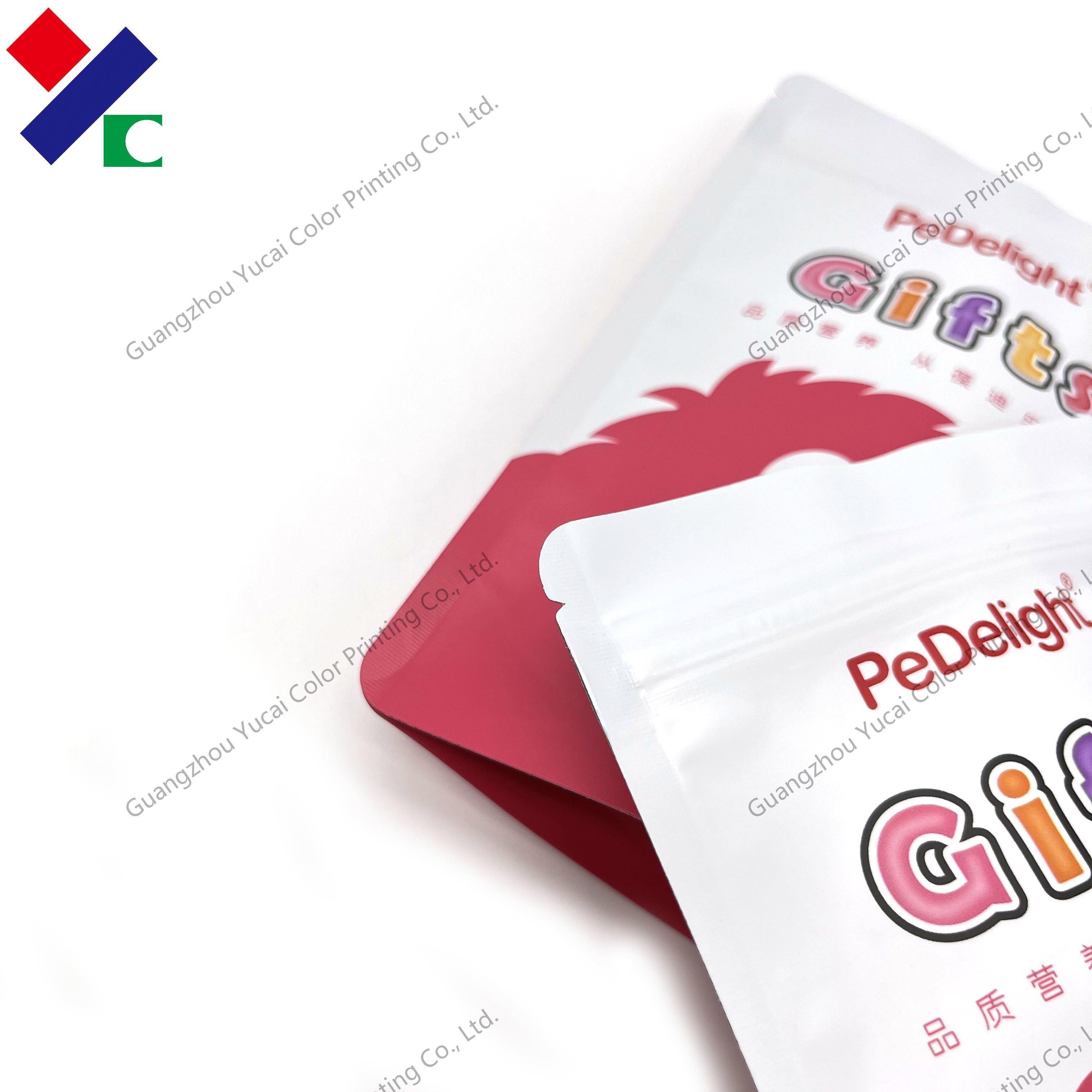 Customized Colorful Printing Stand Up Zipper Pouch 25g Gift Candy Sachet Bag