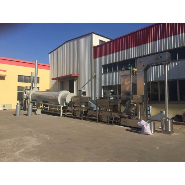 Metal Continuous 6kw 1000kg/H Sesame Seed Roaster