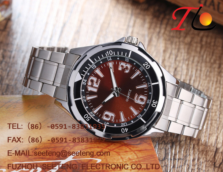 Metal Band watch Classic business style watch men watch with stainless steel band