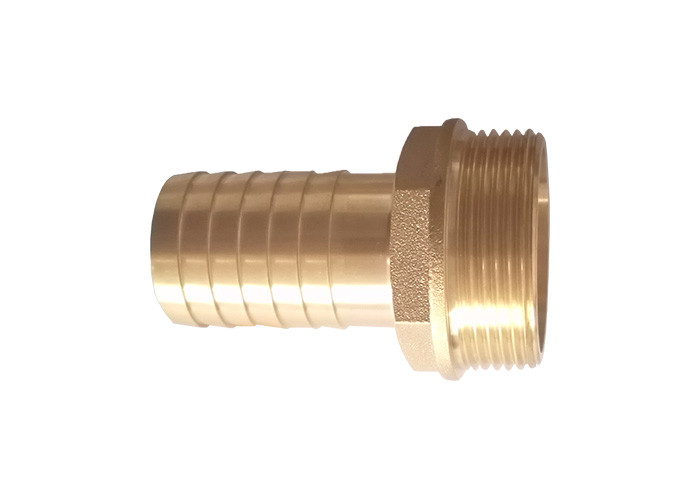 Hexagon Male Thread Brass Hose Fittings , Brass Male Hose Connector