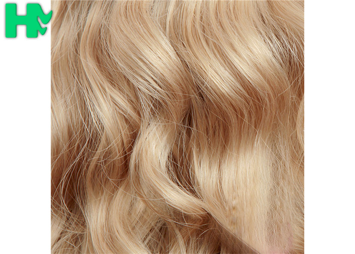 Fashion Prom Charming Curly Long Synthetic Wigs Blonde Hair Color