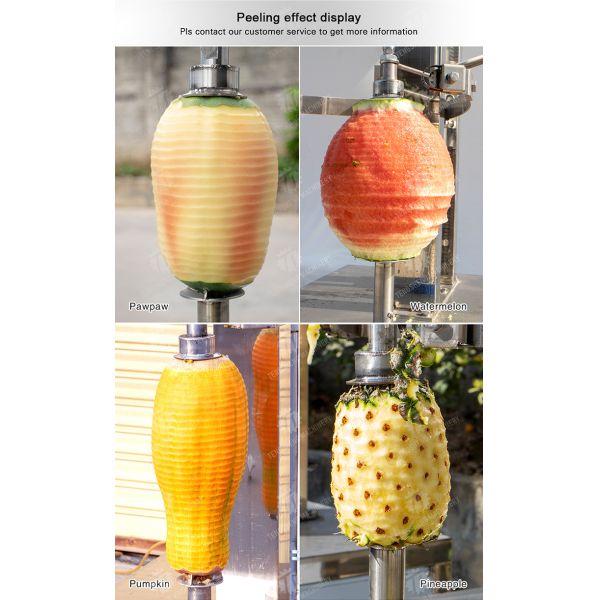 watermelon Hami Melon Vertical one knife peeling machine papaya chieh-qua pumpkin wax gourd pineapple Peeling & polishing