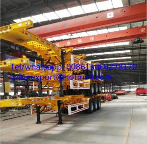 China good price container chassis 20ft 40ft skeletal trailer on sale on sale