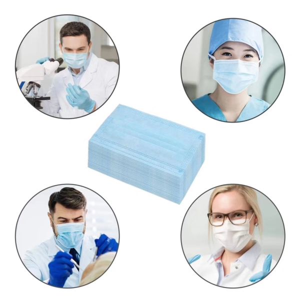 Internal Point Non Medical Disposable Flat 3 Ply Mouth Face Mask