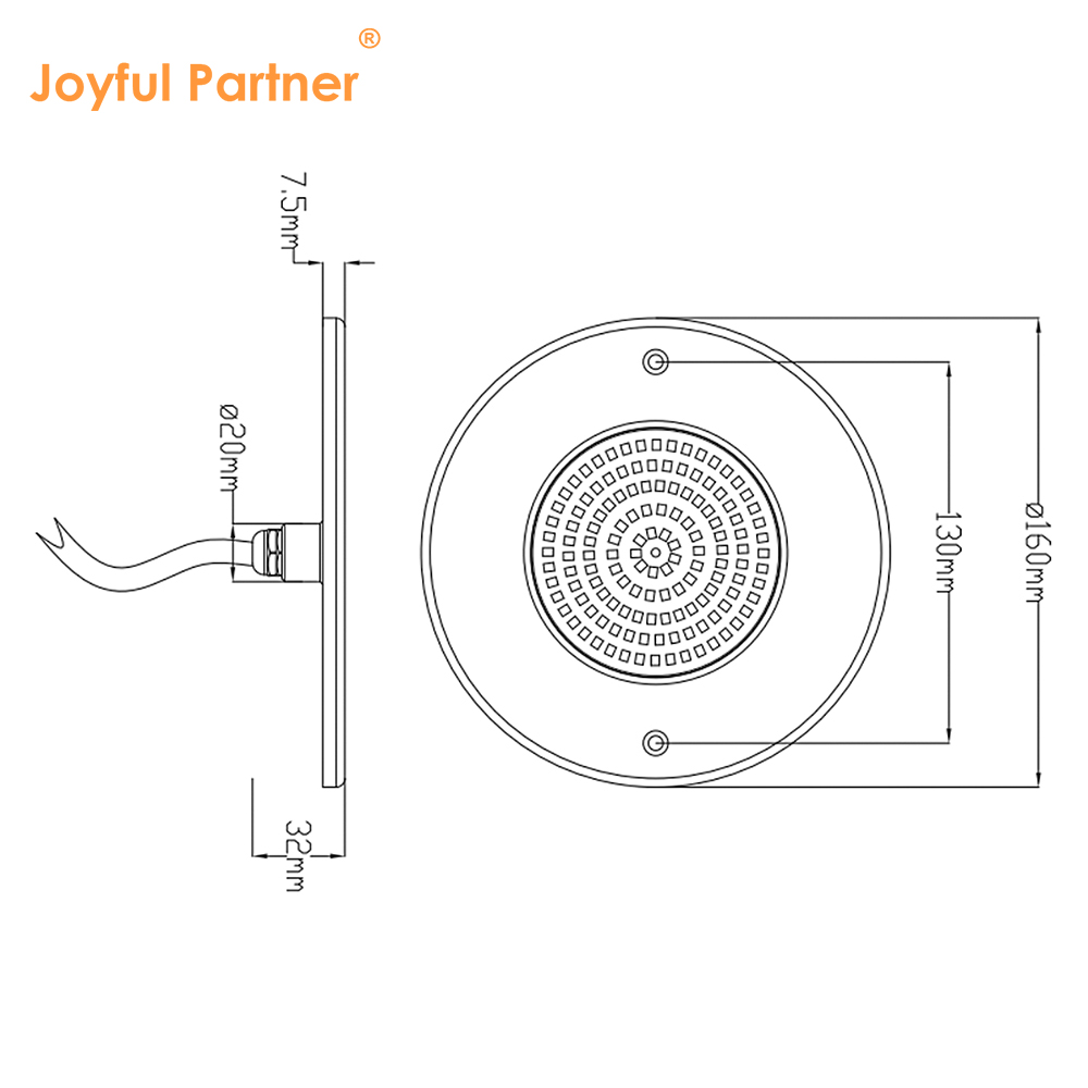 Underwater LED Pool Light PAR56 6W AC12V Ultra Thin H=7.5mm 10W 18W 25W 35W RF Remote Control