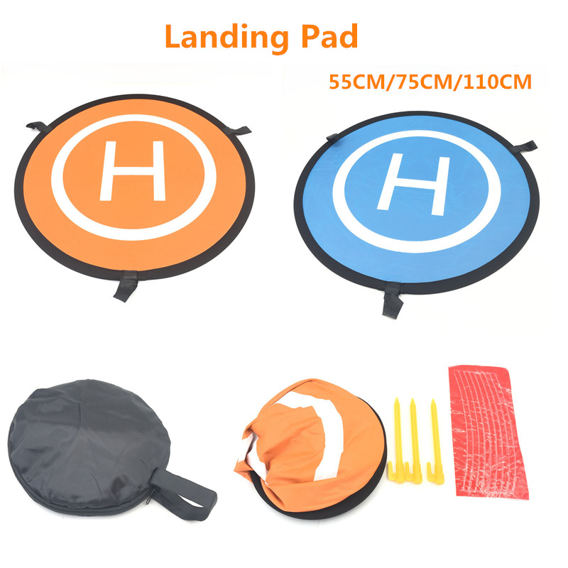 Pro Platinum 55cm Drone Parking Apron Pad for Air Pro 4 Pro Orange Blue Foldable Landing Pad