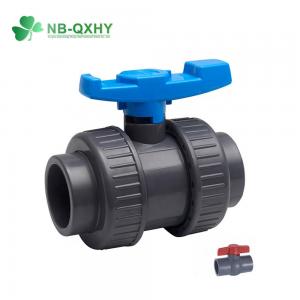 China 2 Inch 4 Inch 6 Inch PVC True Union Ball Valve Double for Shutoff Function QX Standard on sale