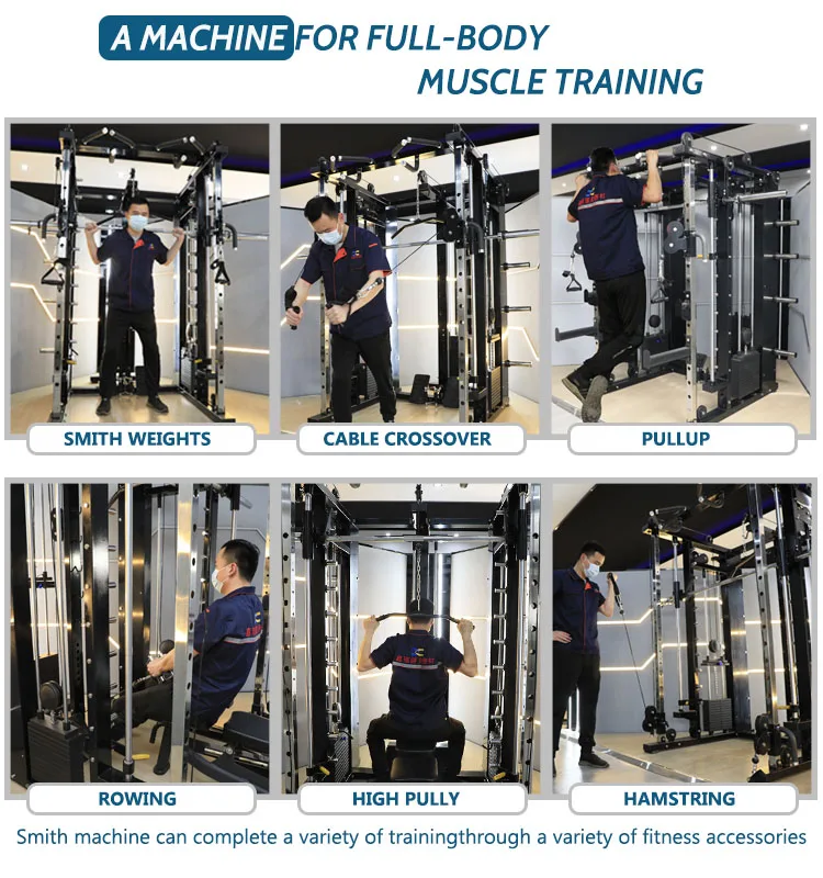 All in One Smith Machine Multi Functional Trainer Gym Equipment Manufacturer