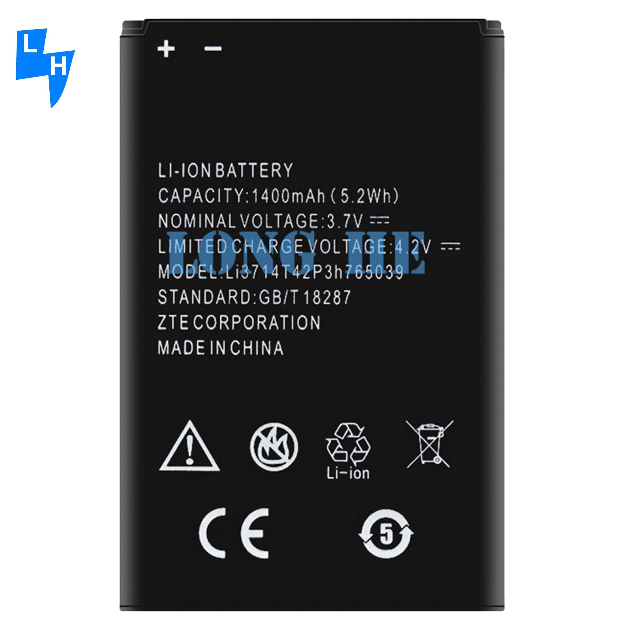 Li3714T42P3H765039 3.85V 3060mAh Mobile Phone Battery for ZTE Blade A3 T220 AF3 A5 AF5