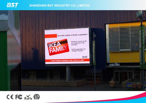 Buy 1/4 scan P10 1R1G1B Outdoor Advertising LED Display For Airport / Hotel  with 160X160mm Module at wholesale prices
