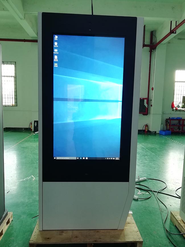 55 Inch Good Quality Factory Price Dustproof IP65 Waterproof  Outdoor Digital Signage LCD Display With Floor Standing