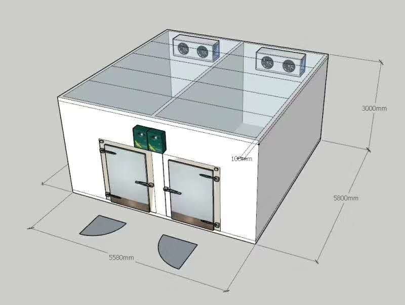 Customizable Cold Storage Room For Beef And Meat Freezing Walk In Room
