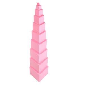 Quality Tiger Montessori - Pink Tower made of beech wood for sale