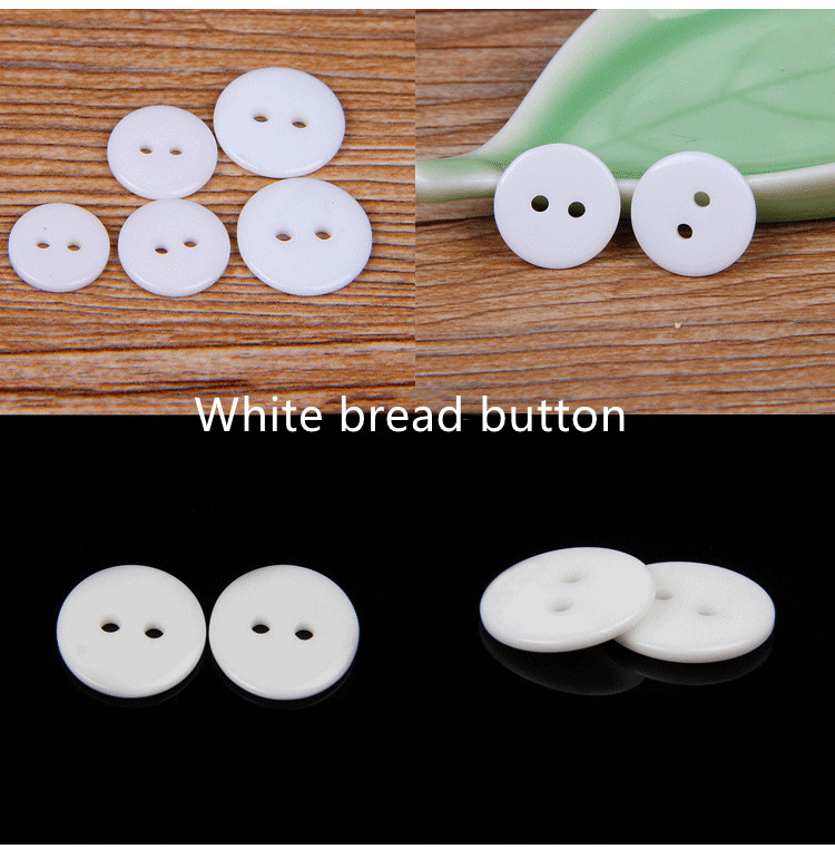 Custom Manfactur Low MOQ 14L Lettering White Ivory Resin Jeans Shirt Round Button For Clothes Resin Button 4 holes