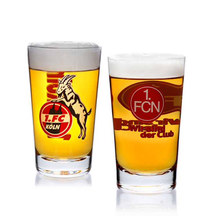 Factory wholesale lead free high quality crystal transparent beer glass drink cup