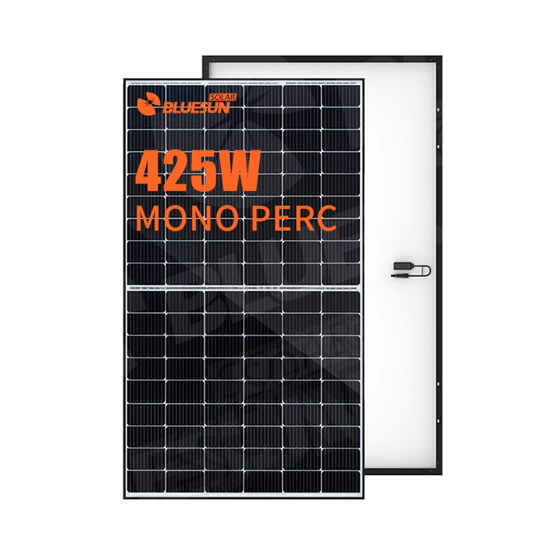 Bluesun Shingled Solar Panels 500w Home Power Station Pv All Black Roof Energy Sun Power Solar System Use