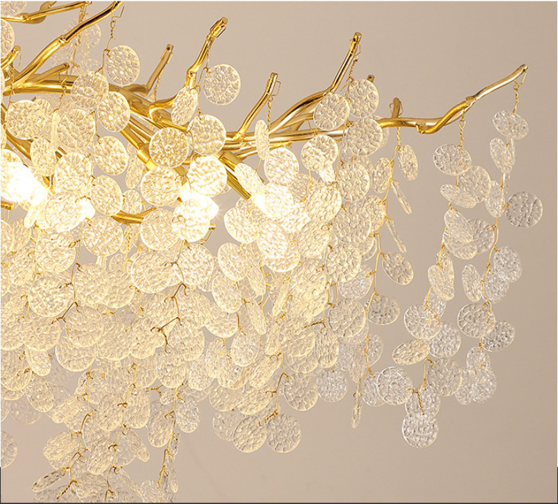Modern Commercial Chandeliers Lighting Indoor Crystal Glass Pendant Lamp