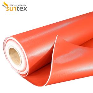Quality Silicone Coated Fiberglass Fabric Fireproof Heat Resistant 850g/m2 for sale