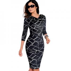Quality Luxury Plus Size Girl Ladies Womens Casual Dresses O Neck for sale