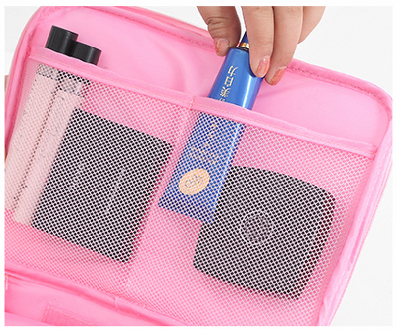 Cosmetic Travel Manufacturer Custom Print Portable Large Capacity Toiletry Bag