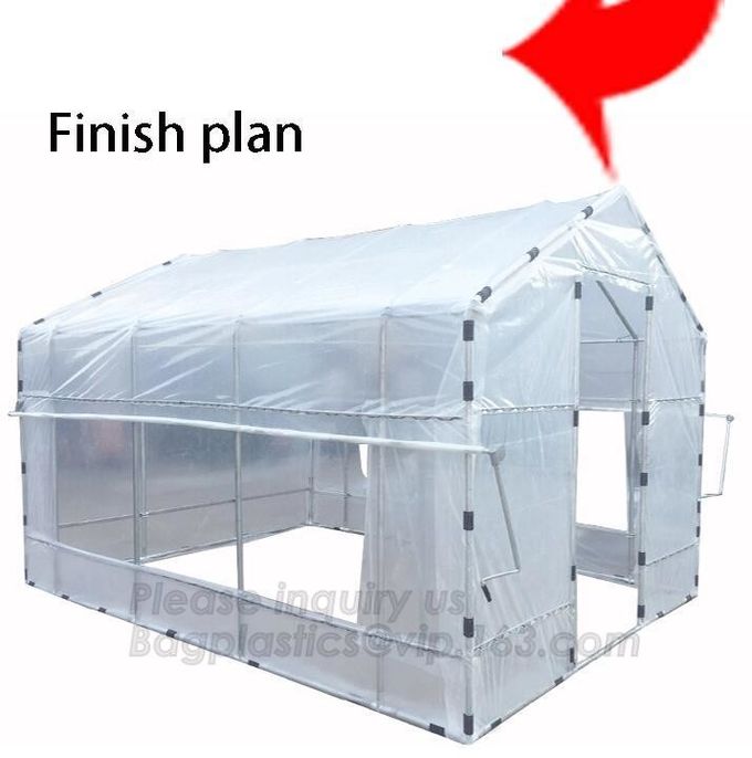 4 Shelves Biodegradable Garden Bags Reinforced Cover Green Houses Agriculture Farm