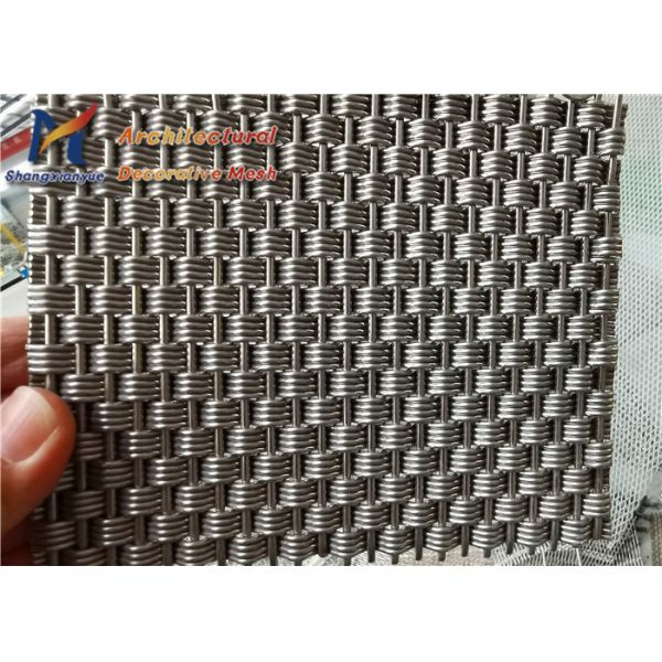Cladding Partitions Elevator Mesh 2.0mm Decorative Woven Wire Mesh