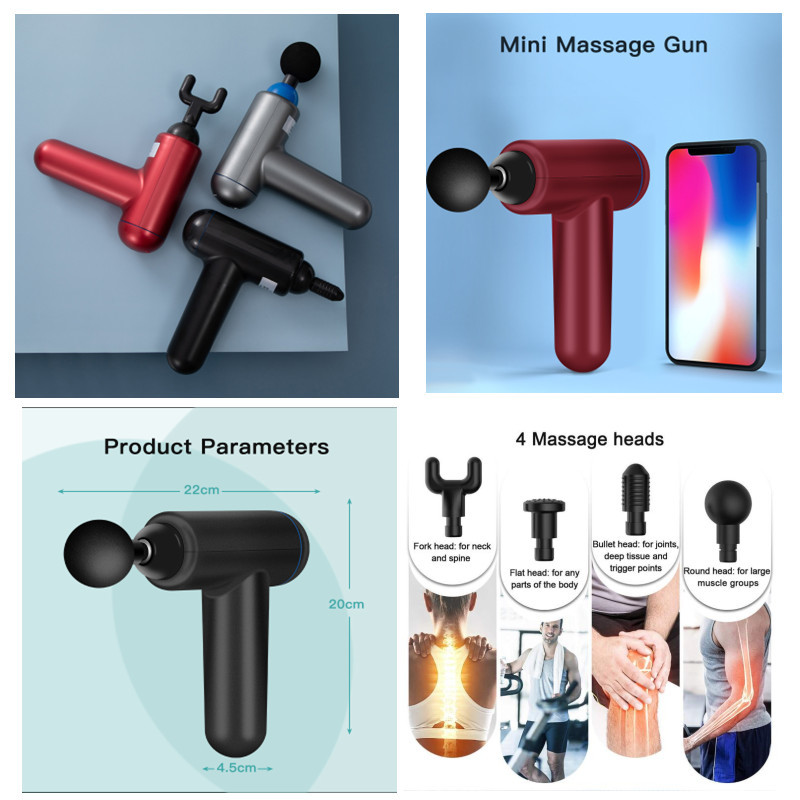 24W FCC Approval Deep Muscle Fascia Gun , Smart Fascia Massager For Neck Shoulder