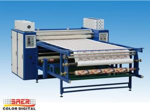 China Large Format Calender Heat Press Machine 420mm Drum Diameter Oil Heating on sale