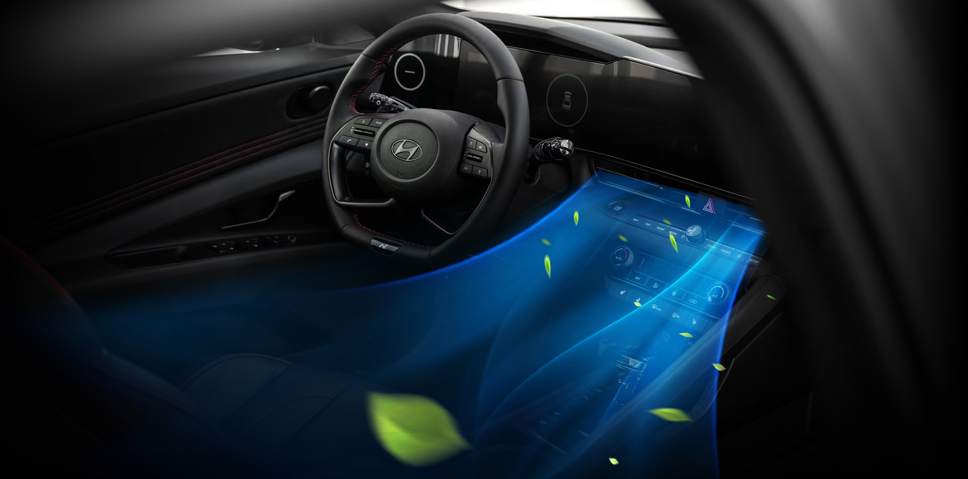 2023 Beijing Hyundai Elantra 1.5L CVT Car with LED Daytime Light High-Performance