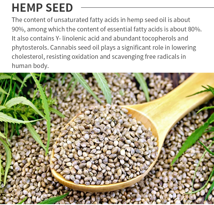 100% pure organic CBD Oil hemp seed Oil Natural Refined Hemp Oil For Skin Care