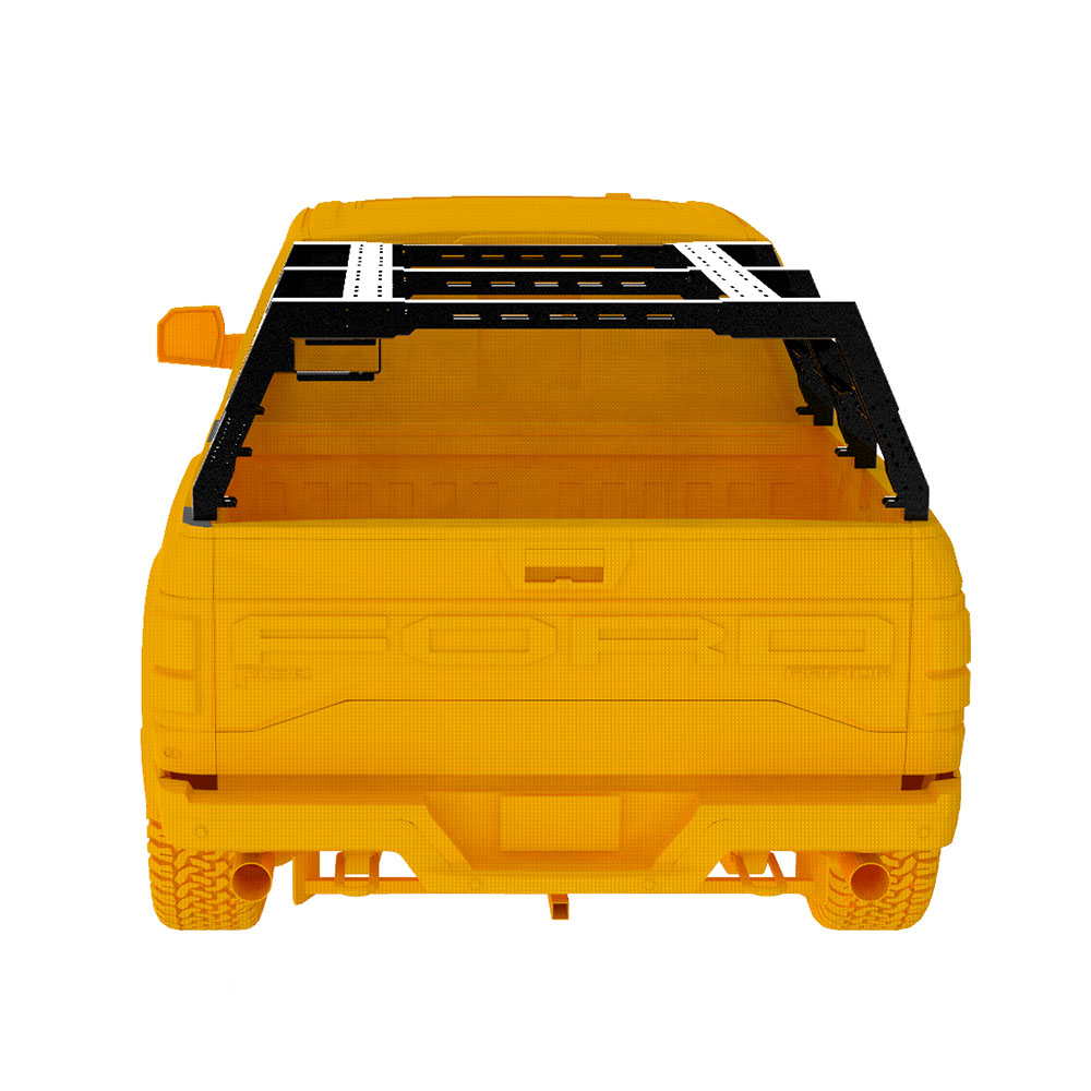High- Universal Adjustable Truck Bed Rack Roll Bar for Pick Up Truck in Black Powder Coating