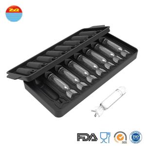 China Pellet Fish Bullet Shaped Silicone Ice Mould , Large Silicone Tray For Cocktail on sale