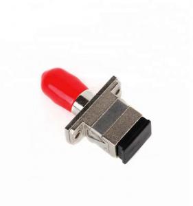 China ST - SC Fiber Optic Cable Adapter Metal Material Square Cutouts For CATV / FTTH on sale