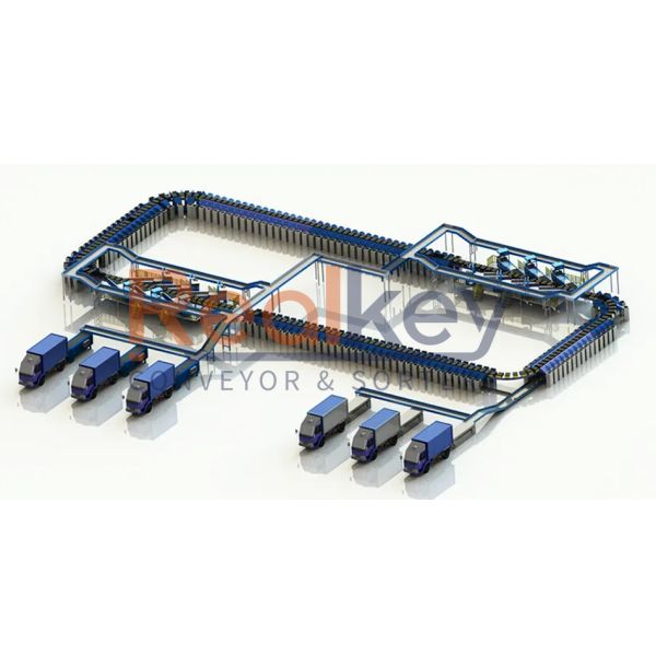 High-Speed Linear Transport Straight Line Sorting Cross Belt Sorter System For E-commerce And Express Logistics