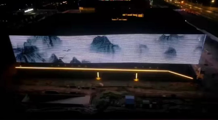 Waterproof LED Mesh Screen for Indoor Advertising Display Work Voltage DC12V