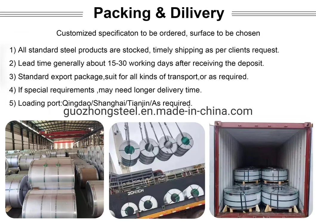 Cold Rolled Stainless Steel Coil 201/304/316/316L/409 Stainless Steel Plate/Sheet/Coil/Strip