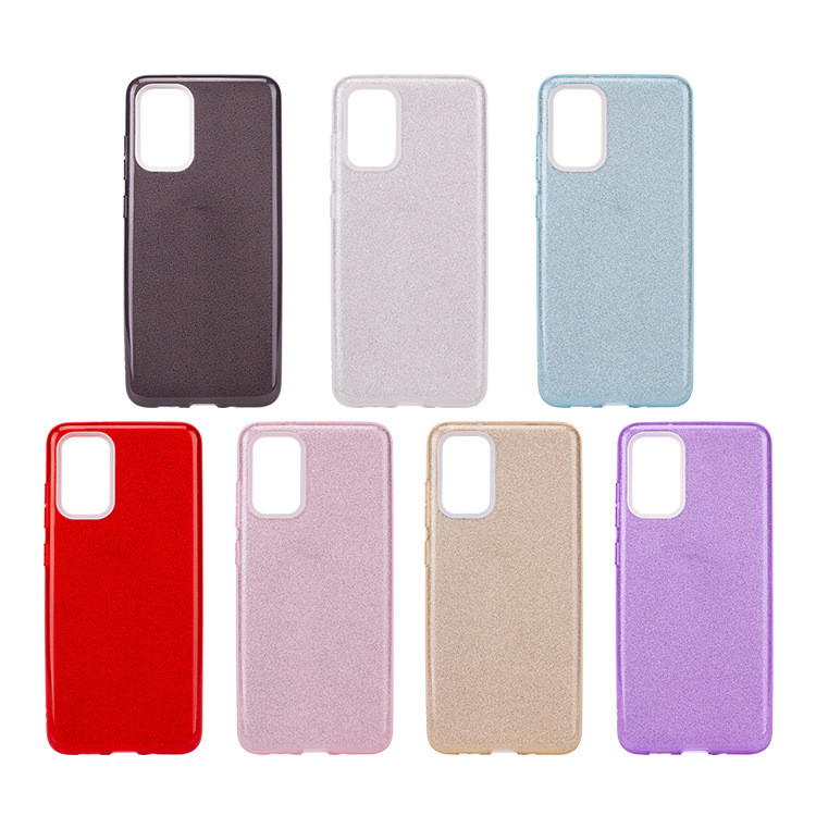 Dual Layers Shockproof Phone Cases Glitter Anti Drop For Samsung Galaxy S20