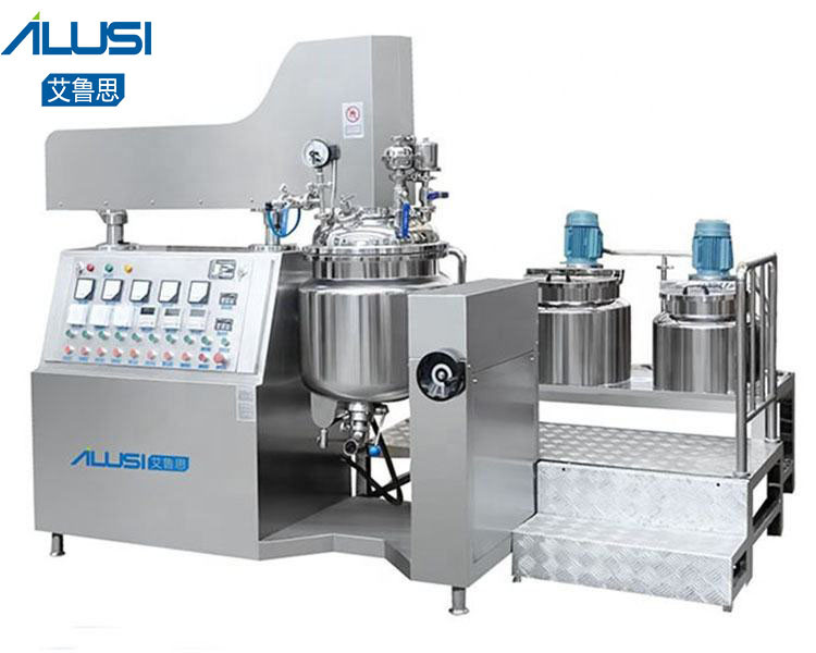 Vacuum Emulsifying Homogenizer Mixer Machine Lift Type Viscosity Cream Paste Lotion
