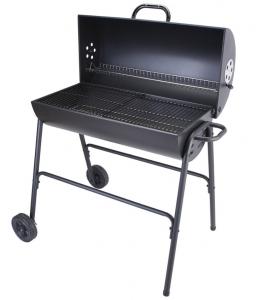 Quality Outdoor Barbecue Trolley Charcoal Smoker BBQ Grill With Powder Coating Surface for sale