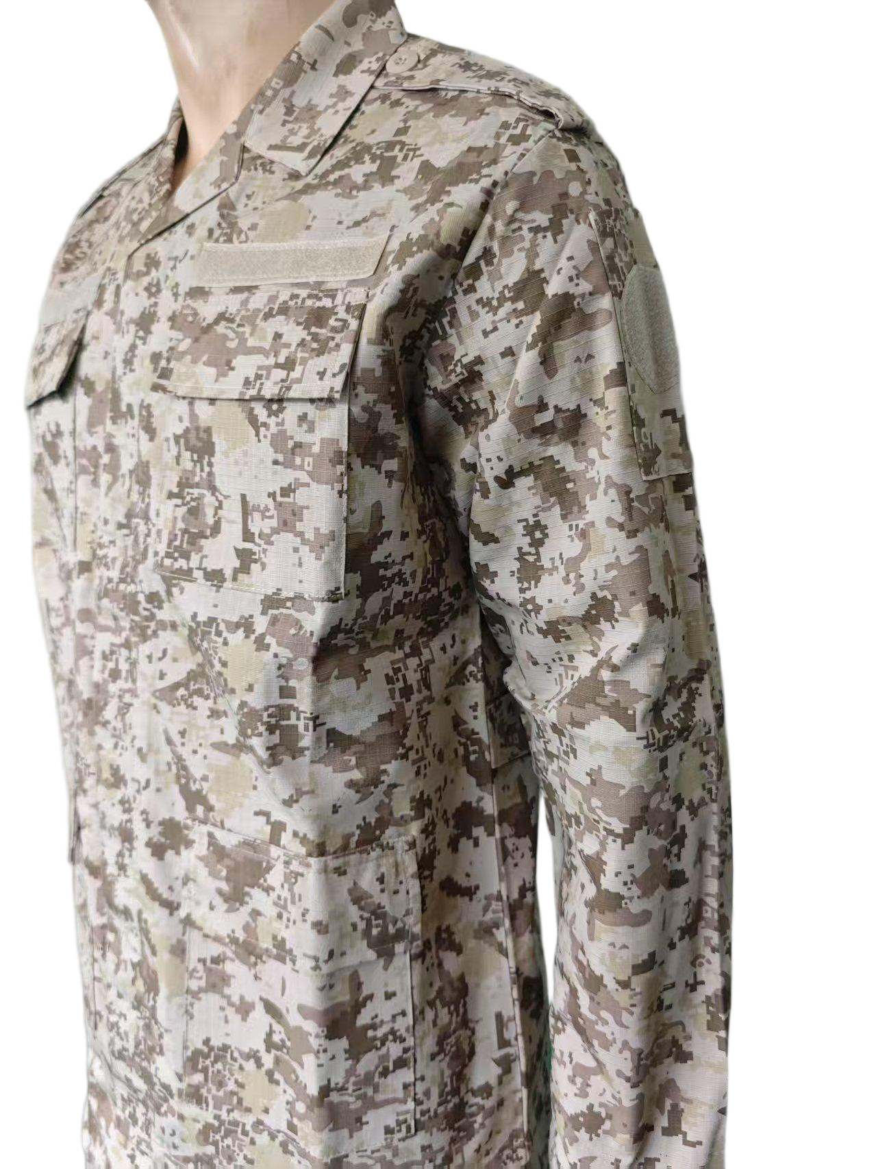 BDU Desert Digital Camo Uniform Set ndash 10 Strategic Pockets for Functionality in Desert Training Environments