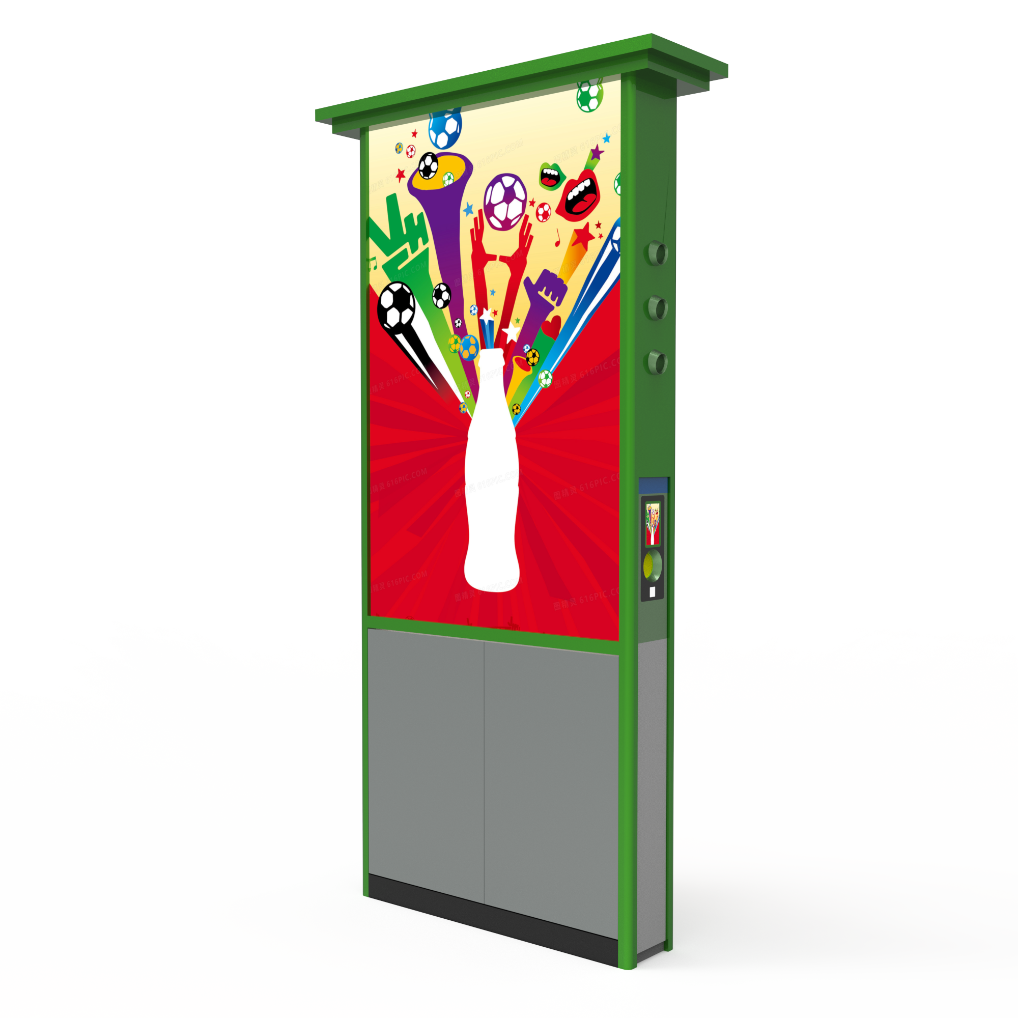 Commercial Supermarket Blade Advertising Recycling Machine