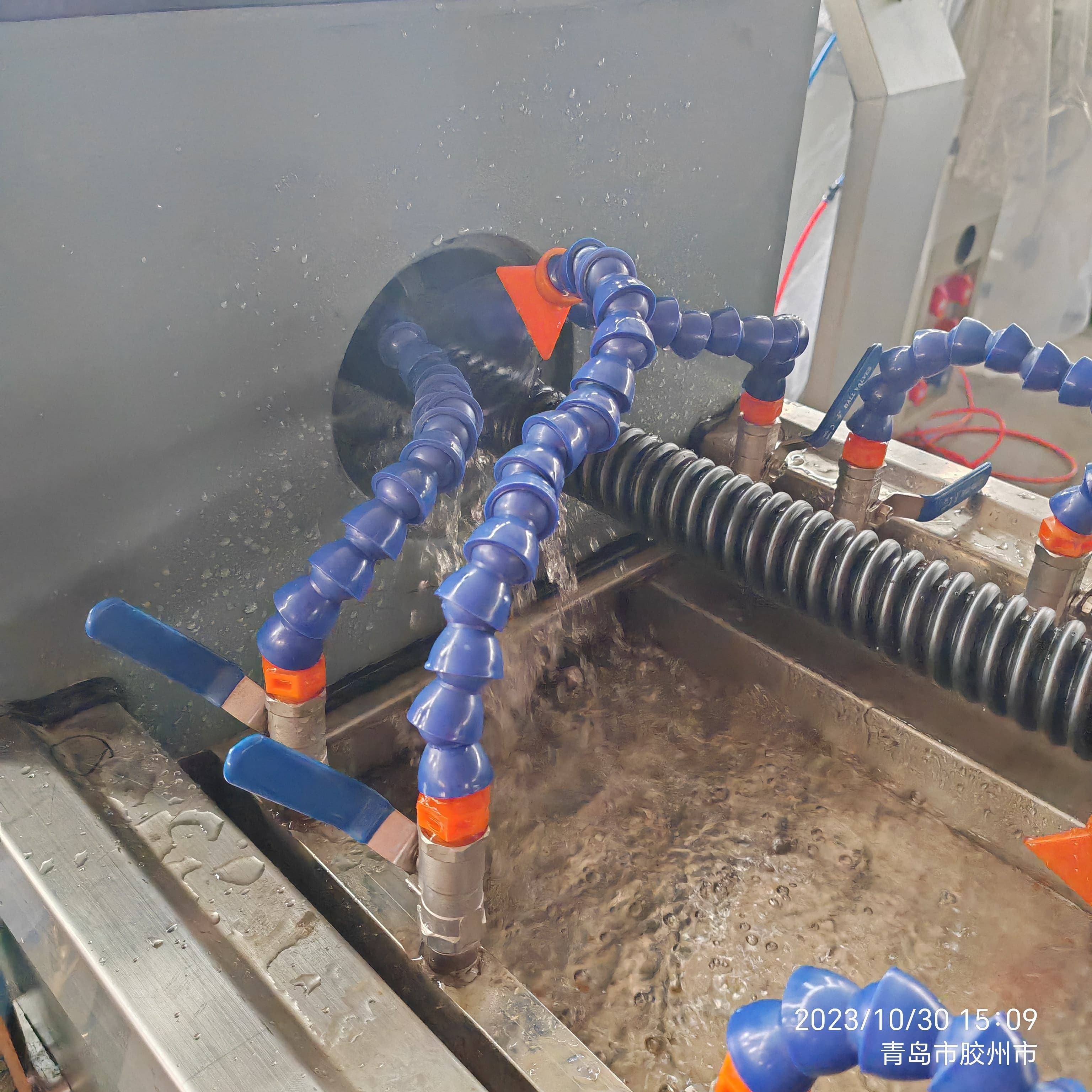 Fully Automatic PE Carbon Spiral Reinforced Pipe Production Line Equipment With Motor Power 37-55kw