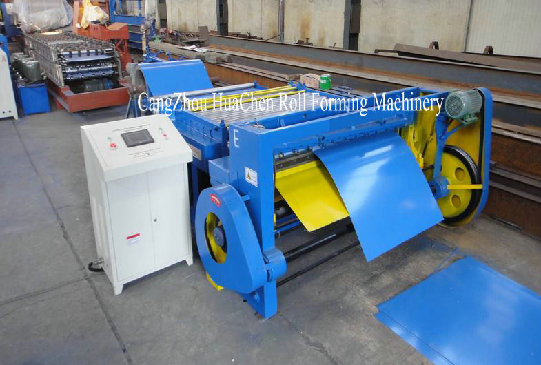 3 Rows Metal Plate Cutting Machine Cut to Length Line Thickness 1 - 3mm