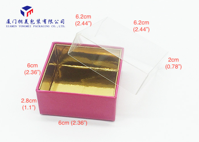 Clear PET Cover For Various Kind Boxes Hard Plastic Box Packaging 6.2X6.2X2cm