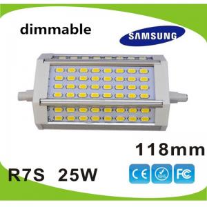 Quality Dimmable 25W 118mm led R7S lamp Samsung SMD5630 LED source replace 250w halogen lamp AC85-265V for sale