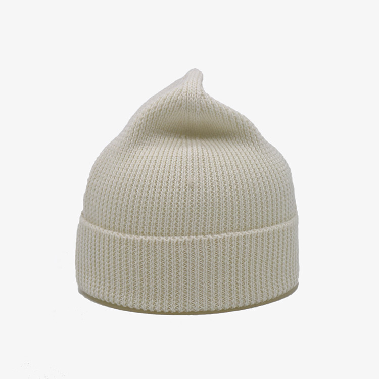 Custom Cuff Cap Embroidery Cute Plain Winter Hats Knitted Warm Beanie Hats
