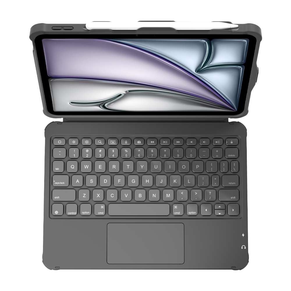 USB-C Wired Keyboard Case for School IPad, Anti-Fall Rugged Design with Touchpad & Shortcut Keys, No Battery, for iPad A16