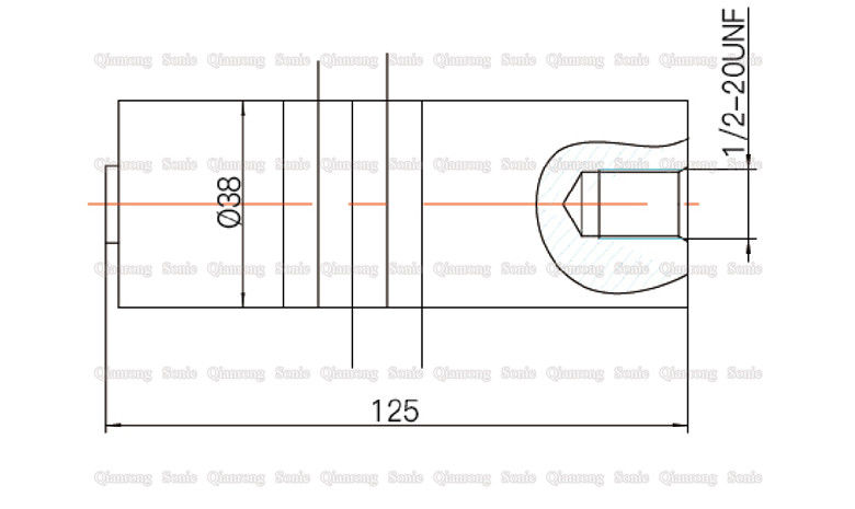 Plastic Welding Electric Ultrasonic Piezo Transducer With 38mm Diameters Ceramics
