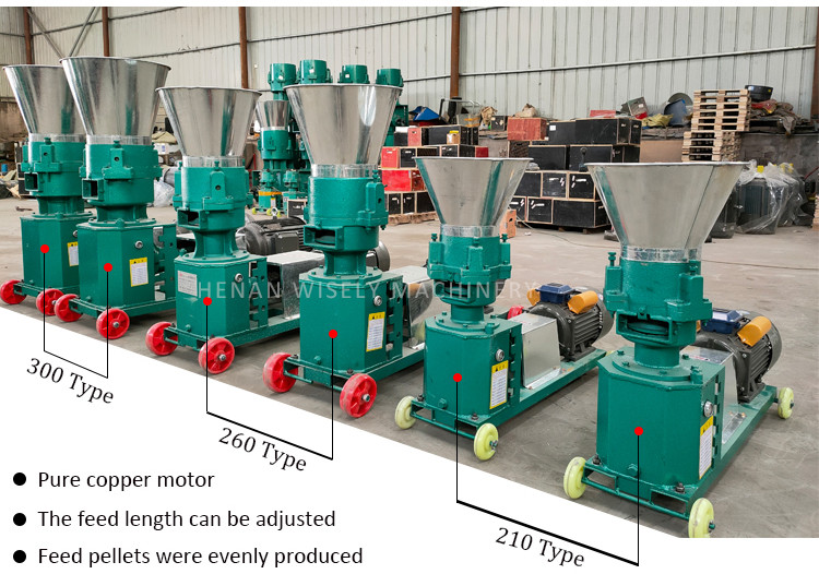 Blue Wood Pellet Making Equipment 150kg/H Wood Pellet Mill Machine