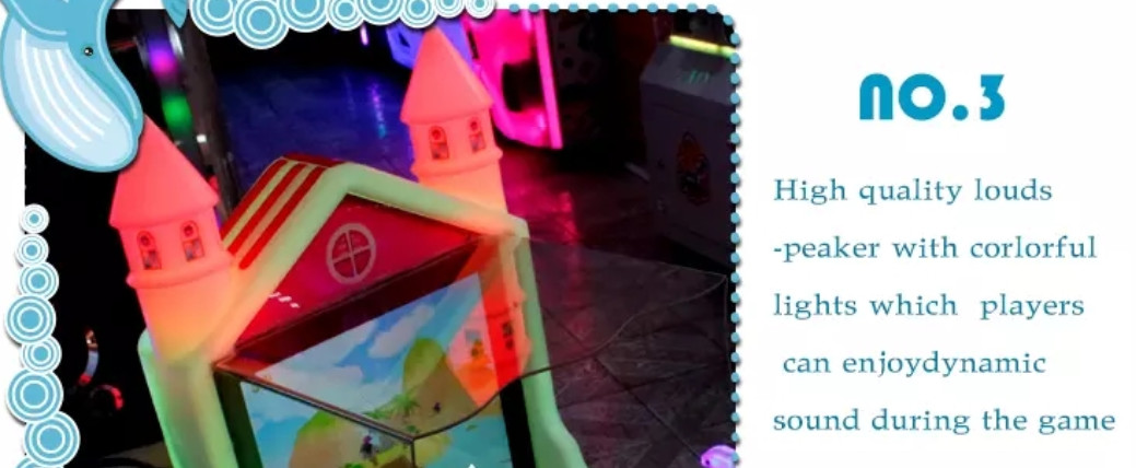 Castle Series Kids Arcade Machine Simulator Shooting Coin Operated For Amusement Park